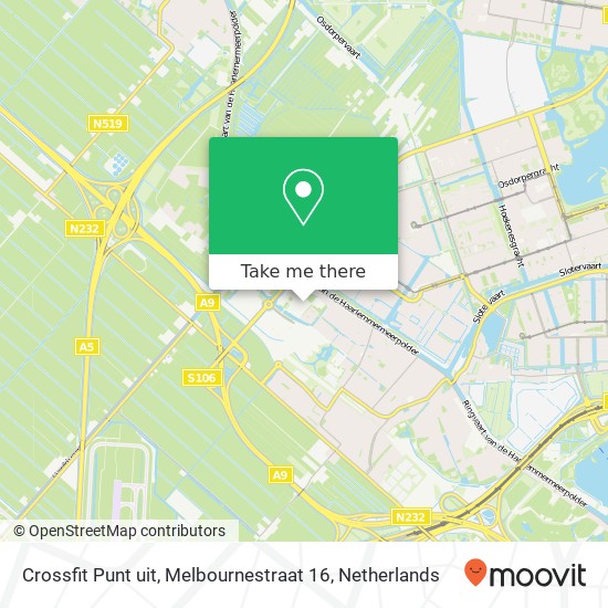 Crossfit Punt uit, Melbournestraat 16 Karte