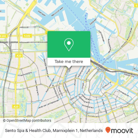 Sento Spa & Health Club, Marnixplein 1 Karte