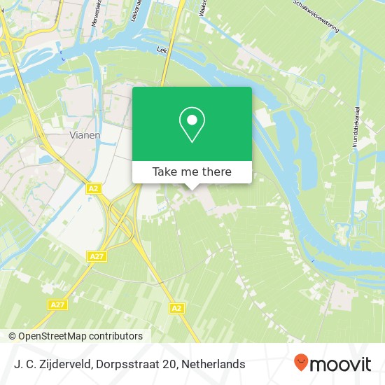 J. C. Zijderveld, Dorpsstraat 20 map