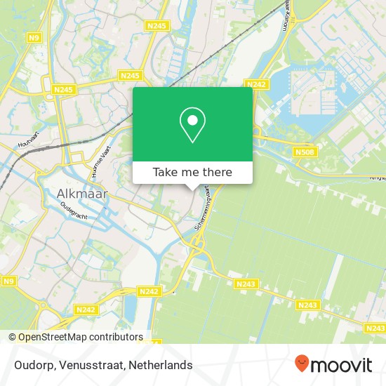 Oudorp, Venusstraat map