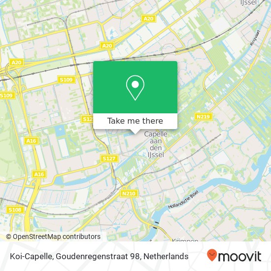 Koi-Capelle, Goudenregenstraat 98 map