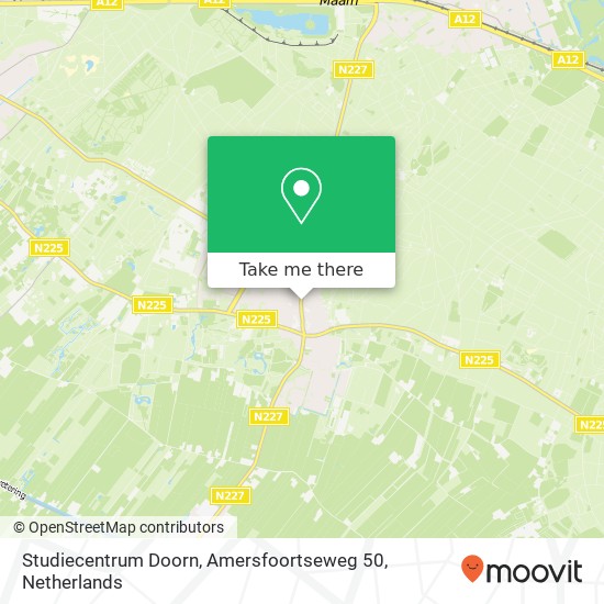 Studiecentrum Doorn, Amersfoortseweg 50 map