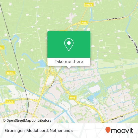 Groningen, Mudaheerd Karte