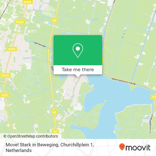 Move! Sterk in Beweging, Churchillplein 1 Karte