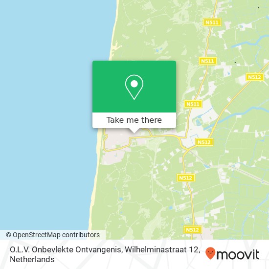 O.L.V. Onbevlekte Ontvangenis, Wilhelminastraat 12 map