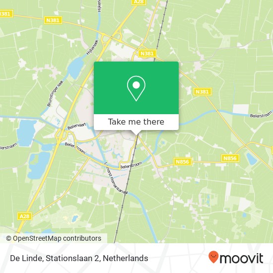 De Linde, Stationslaan 2 Karte