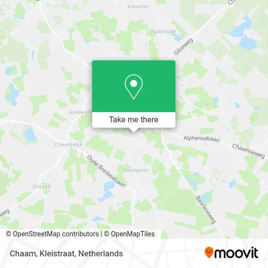 Chaam, Kleistraat map