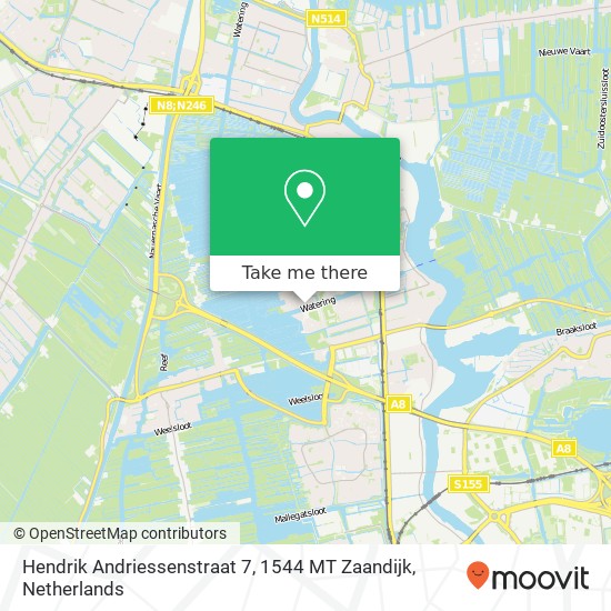 Hendrik Andriessenstraat 7, 1544 MT Zaandijk map