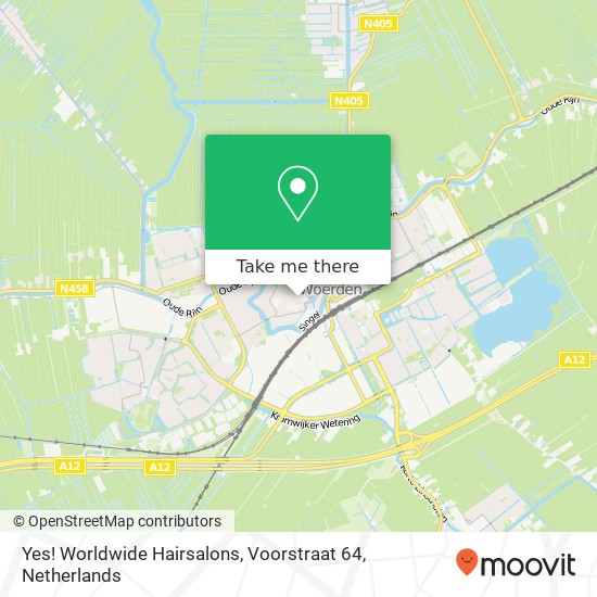 Yes! Worldwide Hairsalons, Voorstraat 64 map