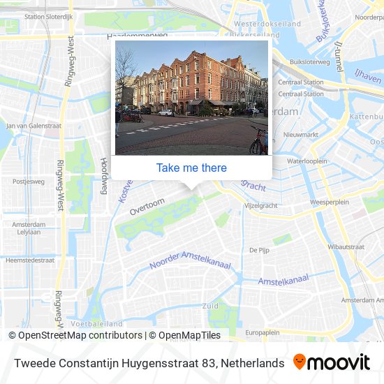 Tweede Constantijn Huygensstraat 83 Karte