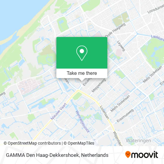GAMMA Den Haag-Dekkershoek map
