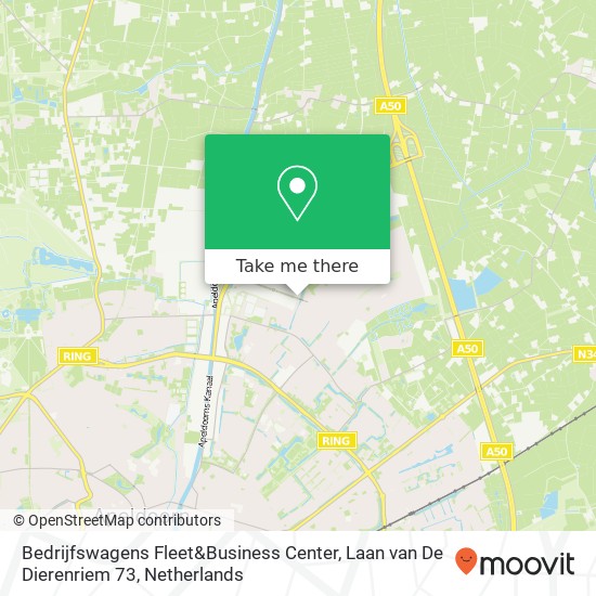 Bedrijfswagens Fleet&Business Center, Laan van De Dierenriem 73 map