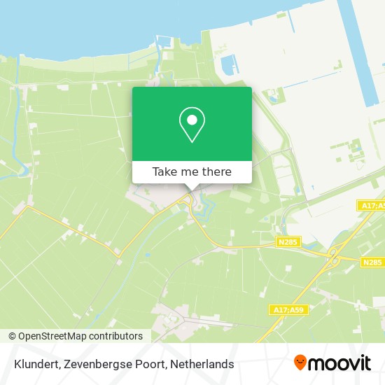 Klundert, Zevenbergse Poort map