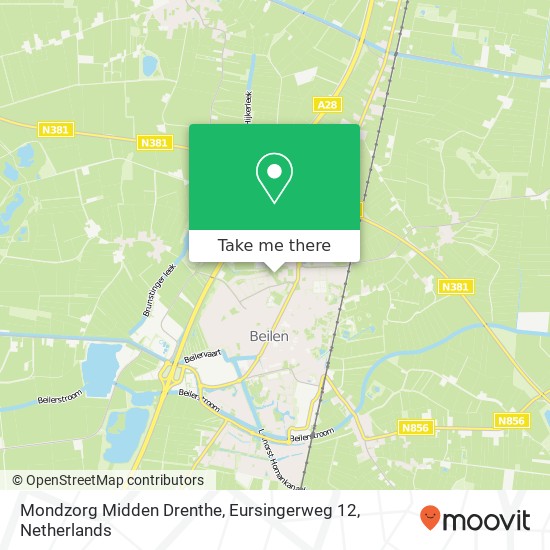 Mondzorg Midden Drenthe, Eursingerweg 12 Karte