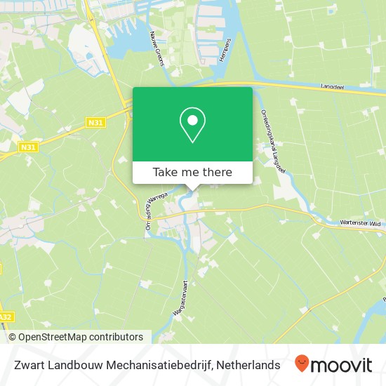 Zwart Landbouw Mechanisatiebedrijf Karte