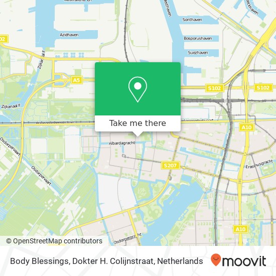 Body Blessings, Dokter H. Colijnstraat map