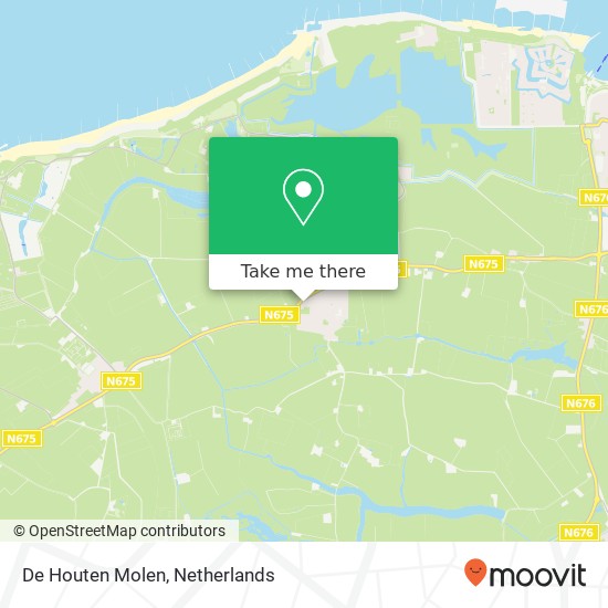 De Houten Molen Karte