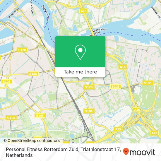 Personal Fitness Rotterdam Zuid, Triathlonstraat 17 Karte