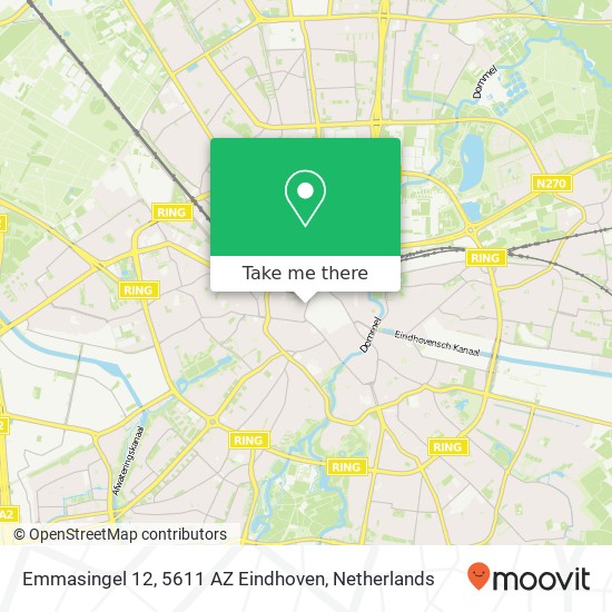 Emmasingel 12, 5611 AZ Eindhoven Karte