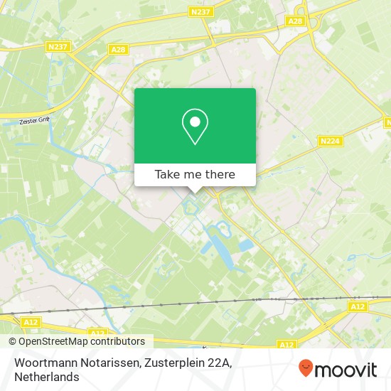 Woortmann Notarissen, Zusterplein 22A map