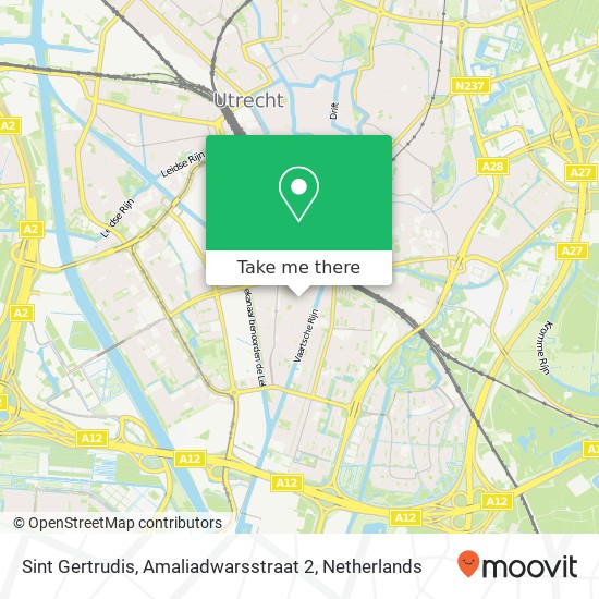 Sint Gertrudis, Amaliadwarsstraat 2 map