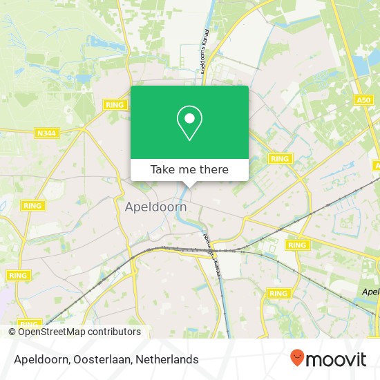 Apeldoorn, Oosterlaan Karte