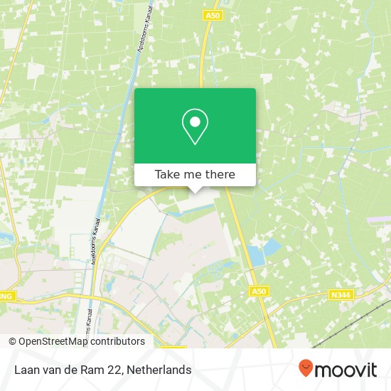 Laan van de Ram 22, 7324 BV Apeldoorn map