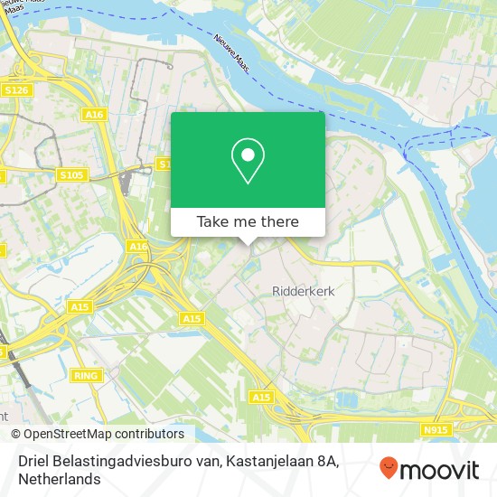 Driel Belastingadviesburo van, Kastanjelaan 8A map