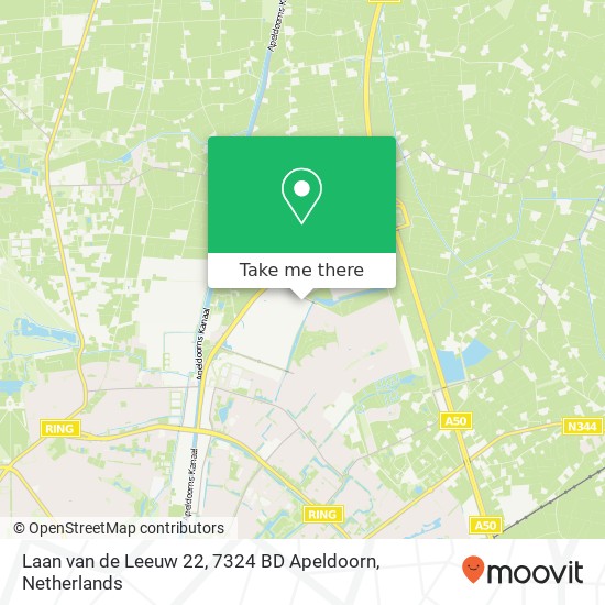 Laan van de Leeuw 22, 7324 BD Apeldoorn map