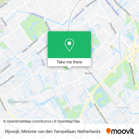 Rijswijk, Minister van den Tempellaan Karte