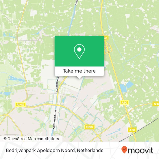 Bedrijvenpark Apeldoorn Noord map