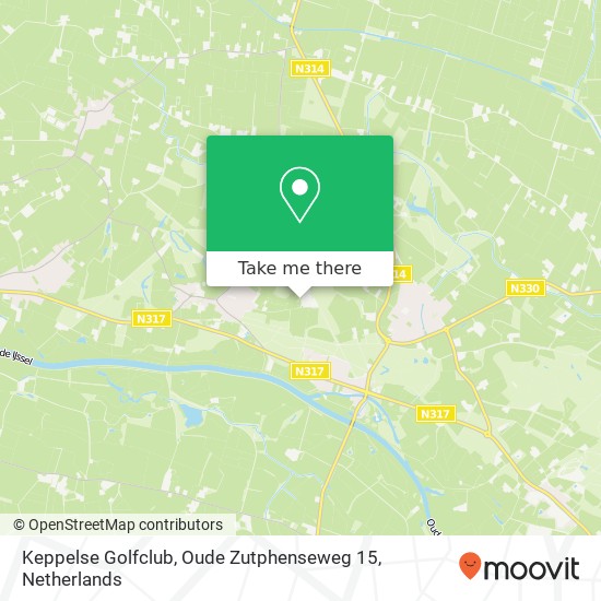 Keppelse Golfclub, Oude Zutphenseweg 15 map