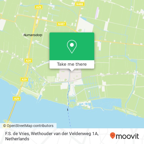 F.S. de Vries, Wethouder van der Veldenweg 1A map