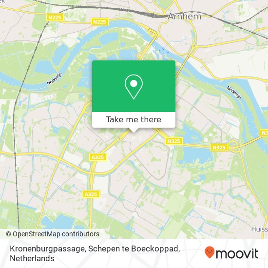 Kronenburgpassage, Schepen te Boeckoppad map