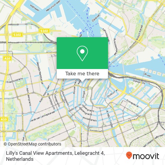 Lilly's Canal View Apartments, Leliegracht 4 map