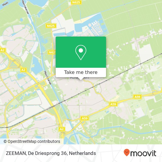 ZEEMAN, De Driesprong 36 map