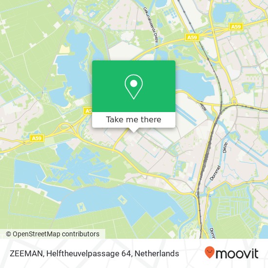 ZEEMAN, Helftheuvelpassage 64 map