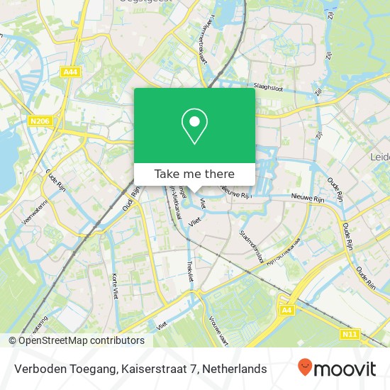 Verboden Toegang, Kaiserstraat 7 Karte