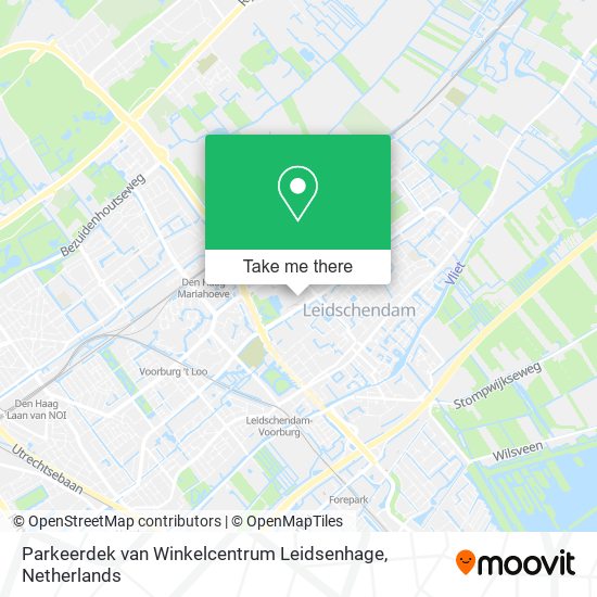 Parkeerdek van Winkelcentrum Leidsenhage Karte