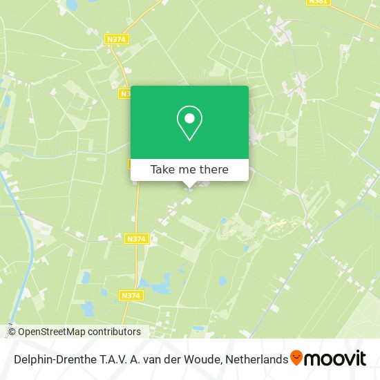 Delphin-Drenthe T.A.V. A. van der Woude Karte