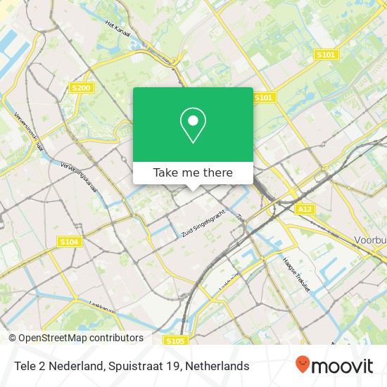 Tele 2 Nederland, Spuistraat 19 map