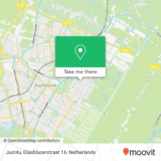 Just4u, Glasblazerstraat 16 map