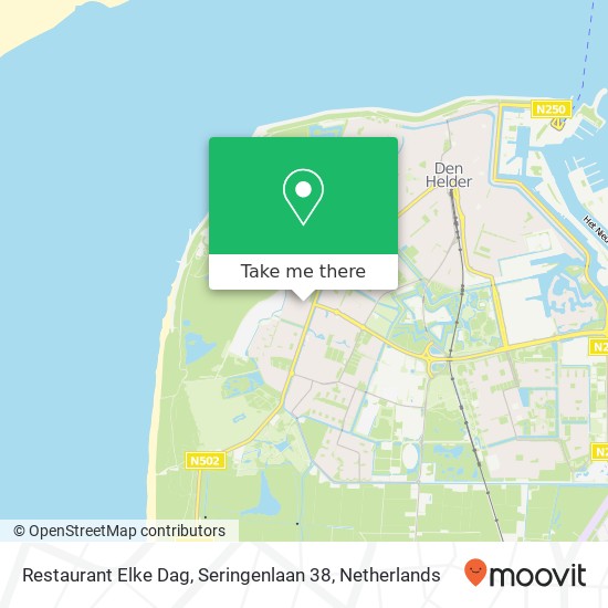 Restaurant Elke Dag, Seringenlaan 38 map