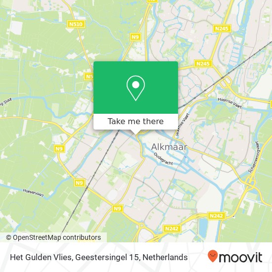 Het Gulden Vlies, Geestersingel 15 map