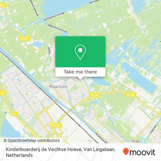 Kinderboerderij de Vechtse Hoeve, Van Lingelaan map