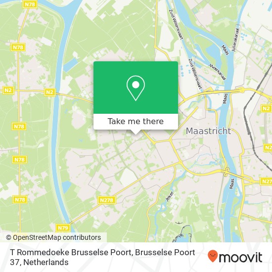 T Rommedoeke Brusselse Poort, Brusselse Poort 37 map