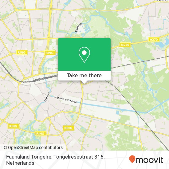 Faunaland Tongelre, Tongelresestraat 316 map