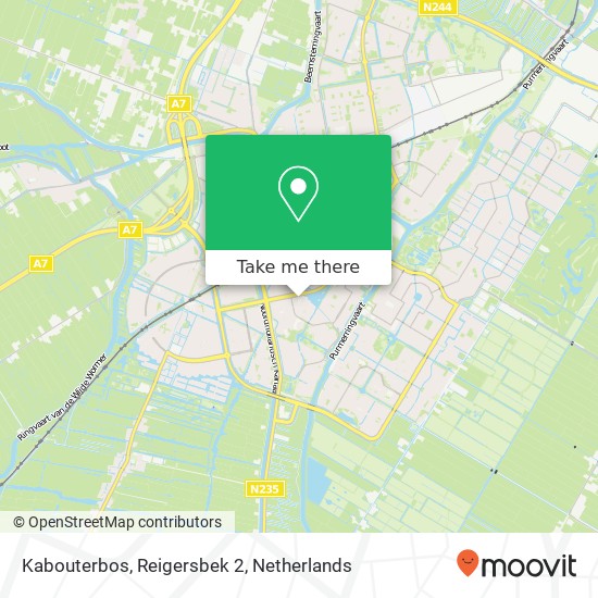 Kabouterbos, Reigersbek 2 map
