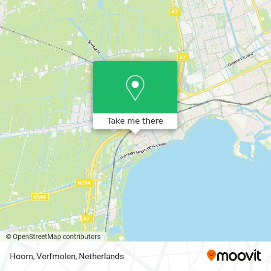 Hoorn, Verfmolen Karte