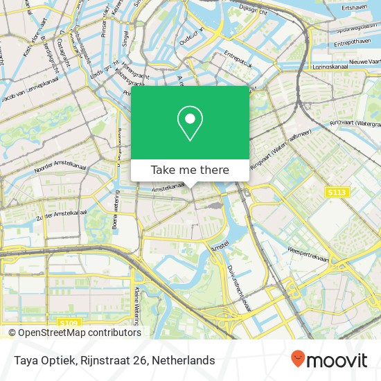 Taya Optiek, Rijnstraat 26 Karte